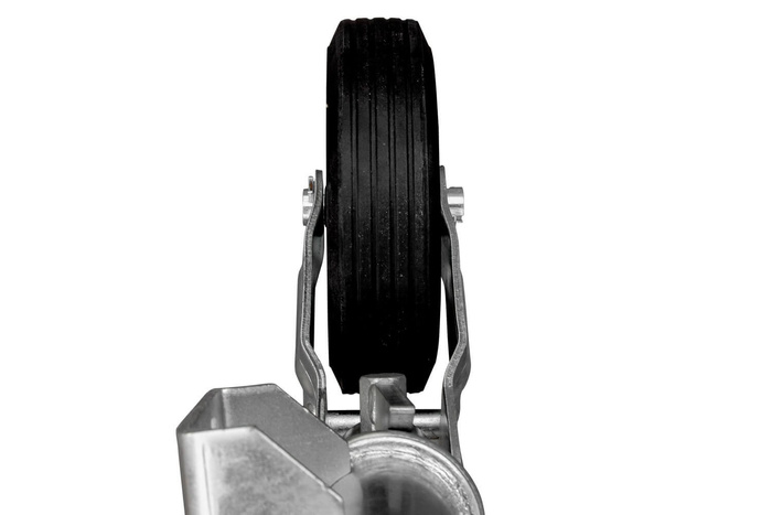 UNITRAILER automatisches Stützrad mit Griff 250 kg 60 mm 785–955 mm