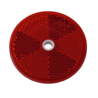 Runder Reflektor mit Loch, roter ASPOCK 60-mm-Reflektor