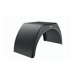 Kotflügel für Anhänger 15-17,5" DOMAR DK3112, flacher Radlauf 950/280 mm mit weißer Zierleiste