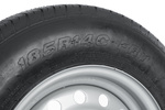Verstärktes Rad für Anhänger  REIFEN LINGLONG 185/80 R14C 104/102N FELGE UNITRAILER 5.5Jx14"H2 5x112 ET:30