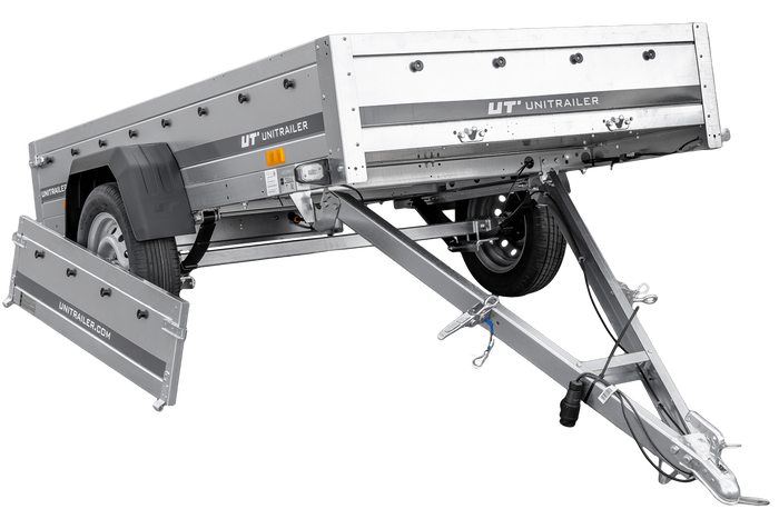 PKW-Anhänger mit Blattfedern 230x125 UNITRAILER GARDEN 230/R KIPP