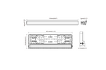 Kennzeichenhalterung mit LED-Beleuchtung TT TECHNOLOGY TT.11013 Fahr- und Positionslicht 12/24 V