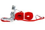 UNITRAILER 6 m/35 mm/2 t rotes Transportband mit Spanner