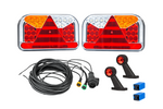Rückleuchtenset: FRISTOM FT-170 LED-Rückleuchten + FRISTOM FT-009 LED-Umrissleuchten + MANTES 7m 13-PIN-Kabelbaum