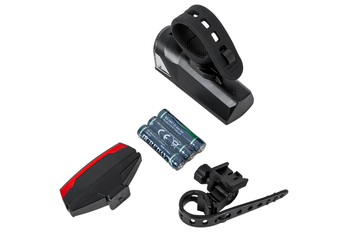 PROFEX 92618 Super Vision Fahrradlichtset (vorne und hinten), batteriebetrieben