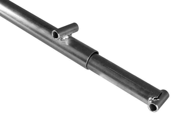 UNITRAILER Kurbelheber zum Kippen und Entladen eines 1000 kg schweren Autotransportanhängers (500–865 mm)