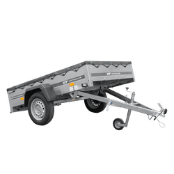 Leichter Anhänger 200x125 UNITRAILER GARDEN 201 KIPP mit grauer Plane