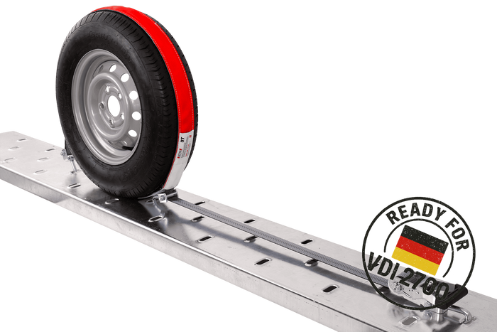 HEFFA CARLINE 130 Abschleppwagen Transportgurt Radsicherungsgurt 2,8m/35mm/3t VDI 2700
