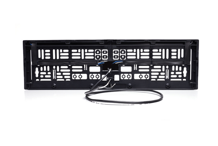 Kennzeichenhalterung mit LED-Beleuchtung WAŚ W253 2100 12/24V Kabel 2m