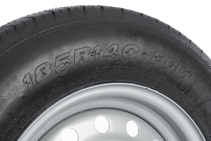 Verstärktes Rad für Anhänger LINGLONG TIRE 185/80 R14C 104/102N UNITRAILER FELGE 5,5Jx14" 5x112 ET:30