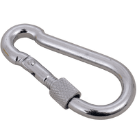 Karabinerhaken mit Sicherung für Seile DROMET KSZ.6.60 Feuerwehrkarabinerhaken 6x60mm