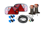 Lichtset: ASPÖCK Rückleuchten + ASPÖCK Seitenmarkierungsleuchten + MANTES 7m 13-PIN Kabelbaum + Schnellverbinder