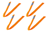 Satz mit vier Transportgurten für UNITRAILER-Anhänger 1 m/50 mm/4 t, orange
