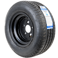 OUTLET Verstärktes Rad für Anhänger LINGLONG REIFEN 195/55 R10C 98/96N UNITRAILER FELGE schwarz 6Jx10&quot; 5x112 ET:-4