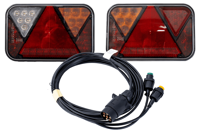FRISTOM LED-Rücklichter + MANTES 4m 7PIN Kabelbaum