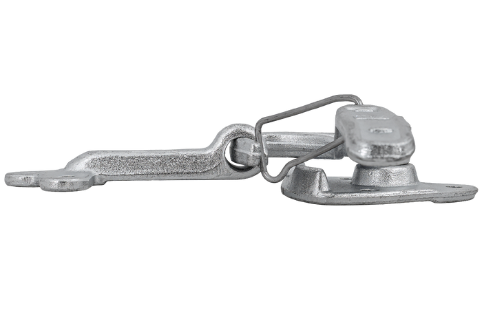 Linke Anhängerkupplung mit WINTERHOFF WV 20-L + WVG 20-A Verschluss, kompletter Anhängerseitenverschluss