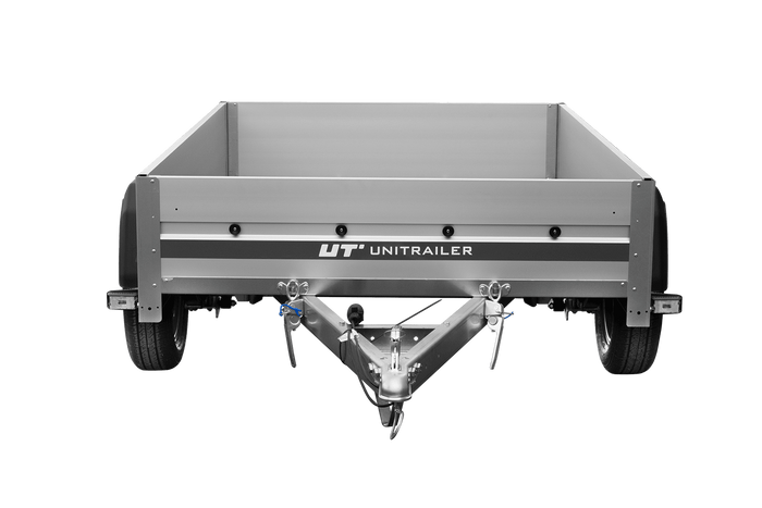 Anhänger auf Federn mit Aluminiumseitenwänden 200x125 Unitrailer Garden 201/R KIPP ALU