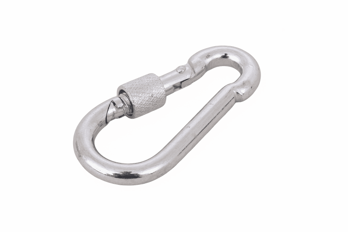 Karabinerhaken mit Sicherung für Seile DROMET KSZ.5.50 Feuerwehrkarabinerhaken 5x50mm