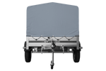 PKW-Anhänger mit Alubordwänden 200 x125 Garden Trailer 201 KIPP ALU mit grauer Hochplane