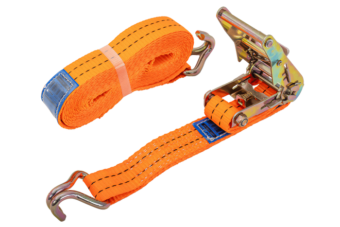 UNITRAILER 6 m/35 mm/2 t oranges Transportband mit Spanner
