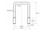 DROMET Vierkantklemme Typ C-Klemme M12 62×117mm