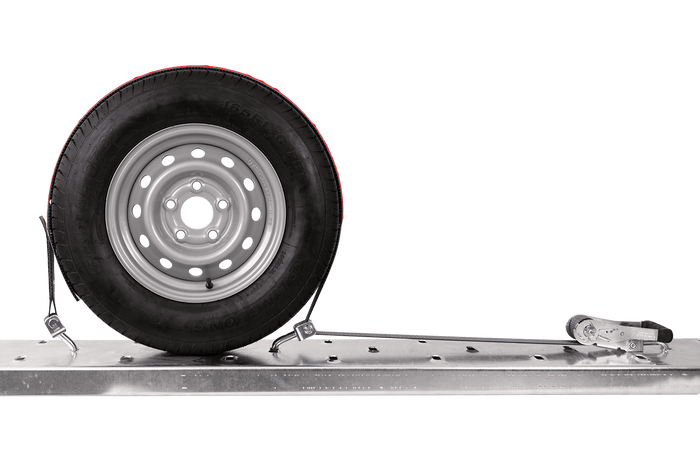 4er Set HEFFA CARLINE 130 Anhänger-Transportgurte, Radsicherungsgurte 5m/50mm/5t VDI 2700