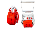 UNITRAILER 6 m/35 mm/2 t rotes Transportband mit Spanner