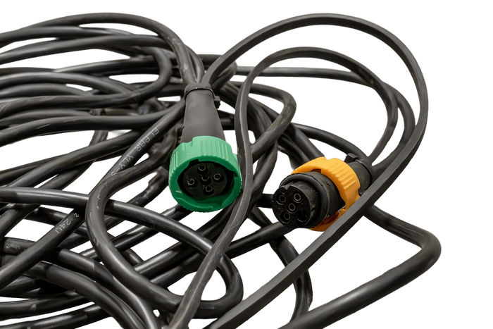 MANTES Elektroinstallations-Anhängerkabelbaum 5,5 m 13-poliger Stecker Bajonett 2x 5-polig