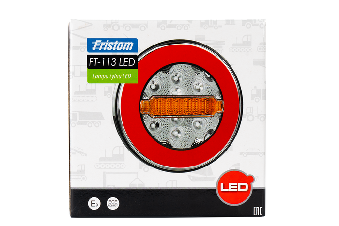 FRISTOM FT-113 LED-Rückleuchte, 3 funktionen, universal