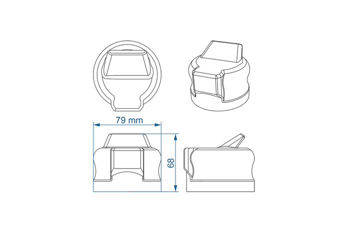 ProPlus Anhängersteckdosenabdeckung 343530 Gummikappe 79 mm