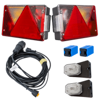 Lichtset: ASPÖCK MULTIPOINT IV Rückleuchten + ASPÖCK FLEXIPOINT I Seitenmarkierungsleuchten + MANTES 4,5m 13PIN Kabelbaum
