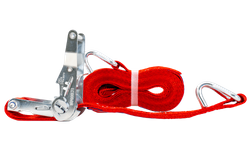 UNITRAILER 6 m/35 mm/2 t rotes Transportband mit Spanner