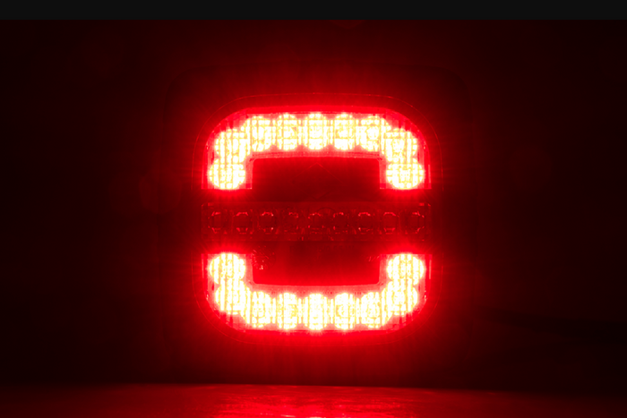 HORPOL ROCA LZD 2803 LED-Rückleuchte, 3 Funktionen, universell, mit Halterung