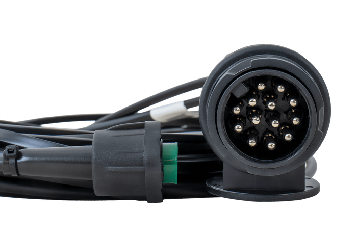 Lichtset: ASPÖCK MULTIPOINT IV Rückleuchten + ASPÖCK FLEXIPOINT I Seitenmarkierungsleuchten + MANTES 4,5m 13PIN Kabelbaum