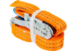 UNITRAILER 4 m/35 mm/2 t oranges Transportband mit Spanner