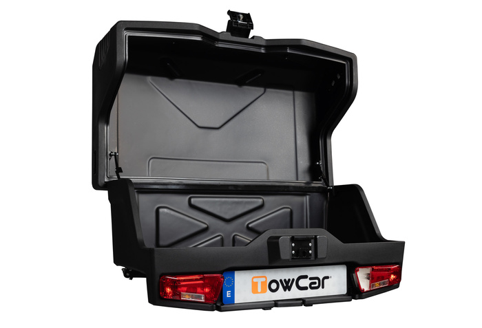 Towbox EVO urban black - Gepäckträgerbox für die Anhängerkupplung