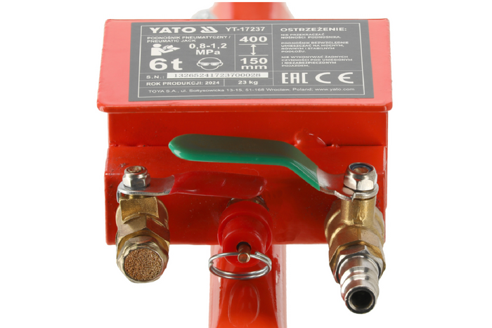 YATO YT-17237 pneumatischer Schneemannlift 6T 