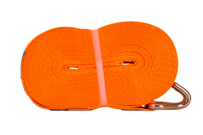 UNITRAILER 15 m/50 mm/5 t orangefarbenes Transportband mit Spanner