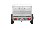 Einachsanhänger 150 x 106 UNITRAILER GARDEN 150 KIPP mit BIS-Bordwänden und Aluminium-Deckel