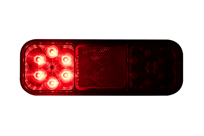 HORPOL LZD2831 LED-Rückleuchte mit 4 Funktionen, universell