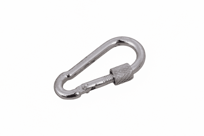 Karabinerhaken mit Sicherung für Seile DROMET KSZ.4.40 Feuerwehrkarabinerhaken 4x40mm