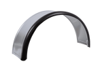 Kotflügel für Anhänger 13-15" DOMAR DK7110 Radlauf 820/240 mm Metall mit Gummikante