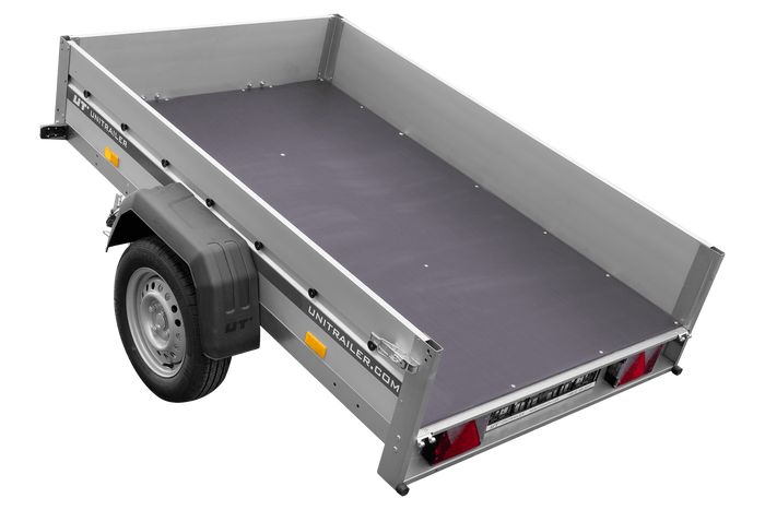 Anhänger mit ALU-Bordwänden 200x125 Unitrailer Garden 201 KIPP ALU