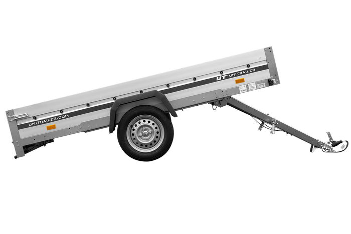 Anhänger mit Aluminiumseitenwänden 264x150 Unitrailer Garden 265 KIPP ALU
