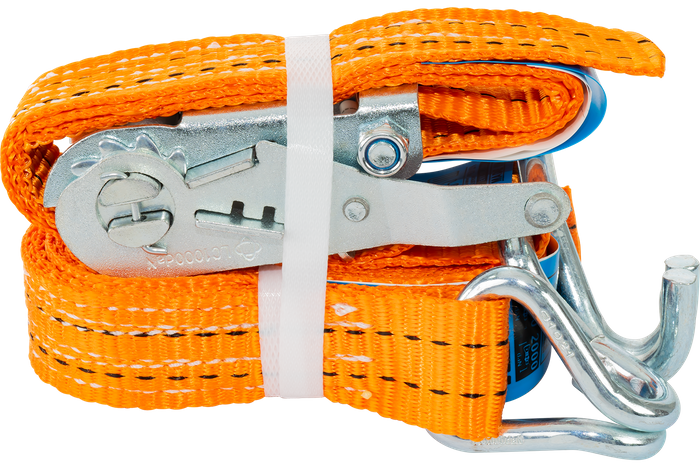 UNITRAILER 4 m/35 mm/2 t oranges Transportband mit Spanner