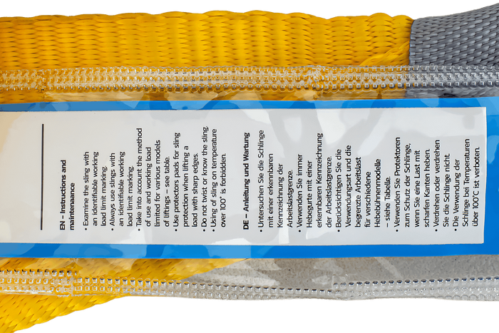 HEFFA Kranschlinge 4 m/90 mm/3 t mit Schlaufen