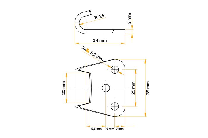 STEELPRESS Z-11A Seitenkupplungshalter für Anhängerkupplung
