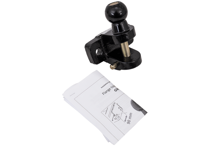 AHAKA Anhängerkupplung mit Zugkugel und Transporthaken 50 mm 3000 kg