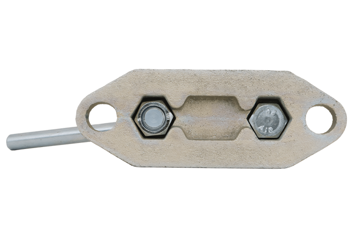 KNOTT B48C6 Stützradklemme aus Gusseisen für 48-mm-Wellrohre