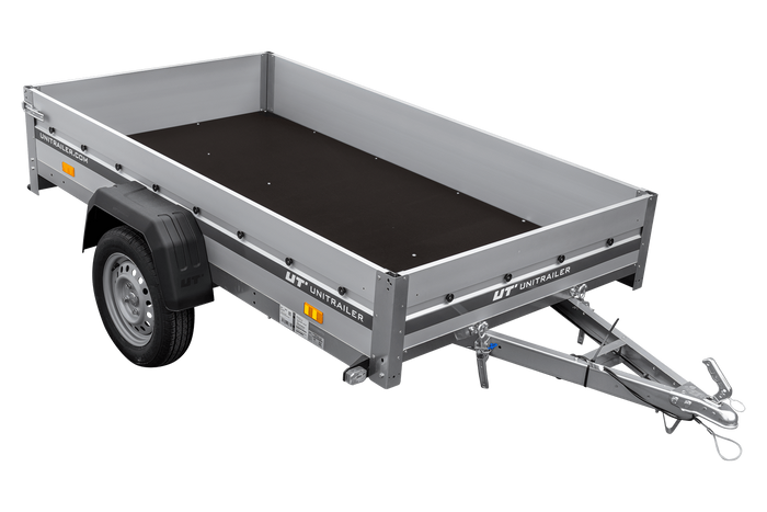Anhänger mit Aluminiumseitenwänden 230x125 Unitrailer Garden 230 KIPP ALU